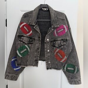 Peach Love California Gray Tweed Jacket